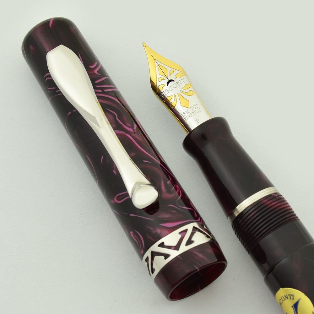 Visconti Kaleido Voyager Fountain Pen - Red Sunset (Purple